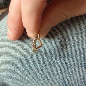 14k yellow gold heart ring